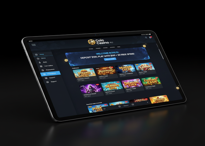 Coin Casino AU Casino in Tablet